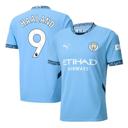 HAALAND #9 Manchester City Home  Soccer Jersey 2024/25 Nej Dresy Obchod