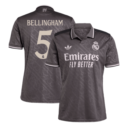 BELLINGHAM #5 Real Madrid Third Away  Soccer Jersey 2024/25 Nej Dresy Obchod