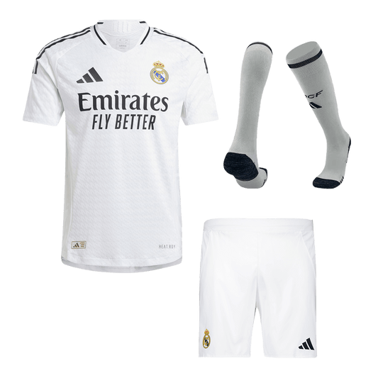 Player Version Real Madrid Home  Soccer Jersey Kit(Jersey+Shorts+Socks) 2024/25 Nej Dresy Obchod