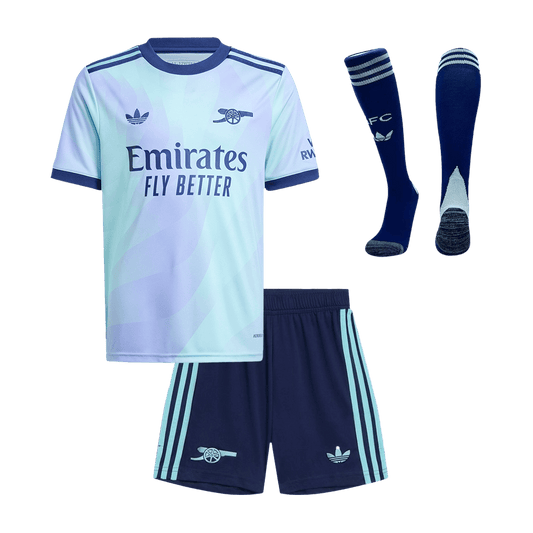 Kid's Arsenal Third Away  Soccer Jersey Kit(Jersey+Shorts+Socks) 2024/25 Nej Dresy Obchod