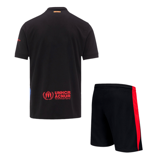 Barcelona Away  Soccer Jersey Kit(Jersey+Shorts) 2024/25 - Spotify Logo Without Text Nej Dresy Obchod