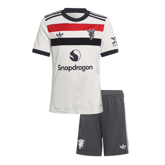 Kid's Manchester United Third Away  Soccer Jersey Kit(Jersey+Shorts) 2024/25 Nej Dresy Obchod