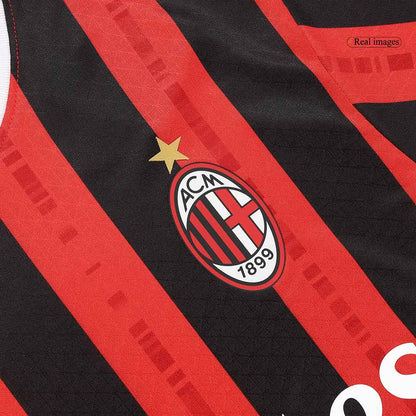 Player Version PULISIC #11 AC Milan Home  Soccer Jersey 2024/25 Nej Dresy Obchod
