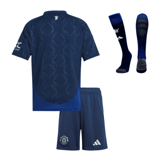 Kid's Manchester United Away  Soccer Jersey Kit(Jersey+Shorts+Socks) 2024/25 Nej Dresy Obchod