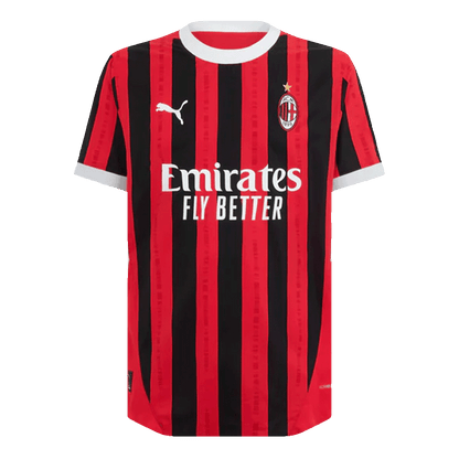 Player Version PULISIC #11 AC Milan Home  Soccer Jersey 2024/25 Nej Dresy Obchod
