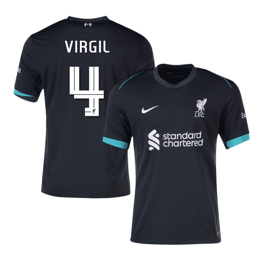 VIRGIL #4 Liverpool Away  Soccer Jersey 2024/25 - UCL Nej Dresy Obchod