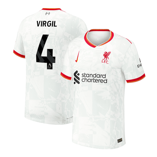 Player Version VIRGIL #4 Liverpool Third Away  Soccer Jersey 2024/25 Nej Dresy Obchod